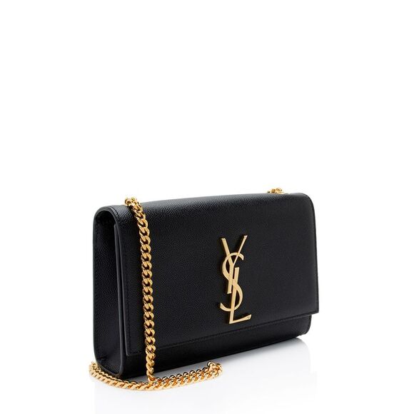 Saint Laurent Grain de Poudre Monogram Kate Small Shoulder Bag - Picture 2 of 11